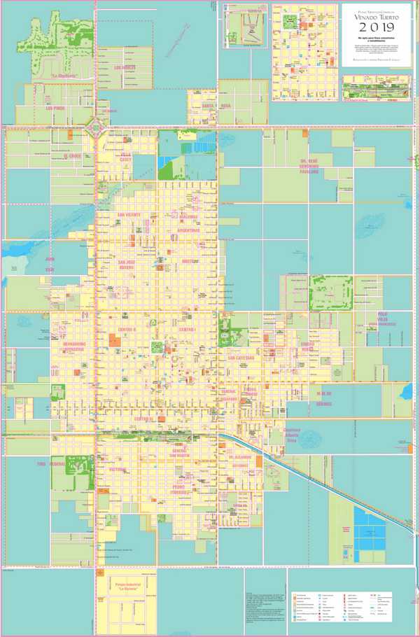 Plano actualizado de Venado Tuerto